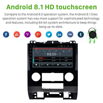 Seicane Android 8.1 2Din GPS Multimedia Player avtoradio za Ford Escape 2007-2012 Enota Predvajalnik podporo Carplay TPMS OBD2 DAB+