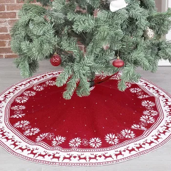 Božič Pletene Drevo Krilo Moda Snežinka Elk Vzorec Božično Drevo Krilo, Predpasnik Okraski Za Novoletne Jelke