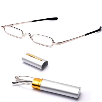 Moda za Ženske, Moške Obravnavi Očala Žep Pero Slog Mini Prenosni Povečanje Presbyopia Očala z Dioptrije 1.0-4.0