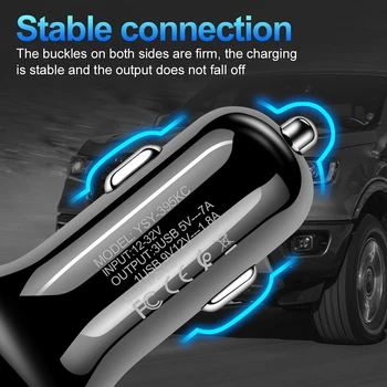 Mini 3 Vrata USB Avto Polnilec za Hitro Polnjenje 4.0 3.0 Za iPhone X Samsung Xiaomi Univerzalni Mobilni Telefon, Polnjenje Avto Polnilec Adapter