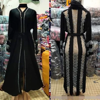 2021 Nov Modni Bangladeš Muslimansko Obleko Dubaj Abaya Diamanti Hidžab Večerne Obleke Turški Maroški Tam Kaftan Islamska Oblačila