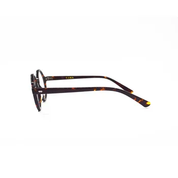 Agstum 40 mm ~44 mm Starinsko Krog Vintage Retro Leopard želvovine Eyeglass Okvir