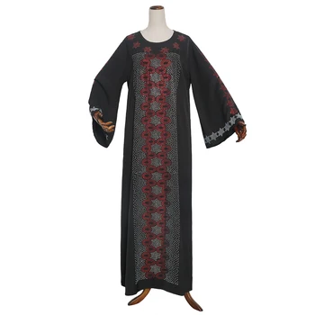 MD 2020 Jeseni, Pozimi Stranka Obleko za Ženske Modni Novo Afriki Bleščeče Obleke Muslimanskih Abaya Dolgimi Rokavi tam kaftan Haljo Africaine Vestido