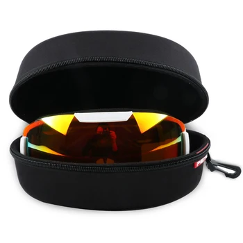 Nepremočljiva Prenosni EVA Smučarska Očala Primeru sončna Očala, ki Prevažajo Polje Držalo za Očala Zadrgo Težko Zaščitnik Kavelj s Sponko