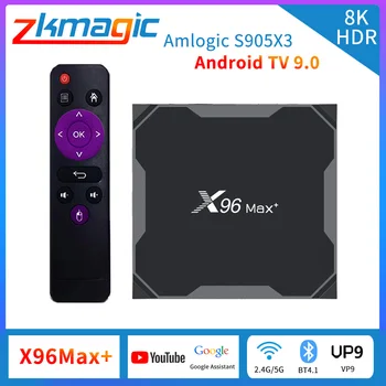 X96 MAX+ Android 9.0 TV Polje 32/64GB Smart TV Box 2.4/5.0 G WiFi Amlogic S905X3 Quad Core 8K Video Predvajalnik X96 Max Plus Set Top Box