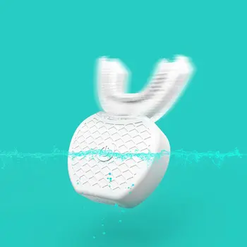 V-bela 360 Inteligentni Samodejni Sonic Električna zobna ščetka U Tip USB Polnilne Ustno Zob Silikonski čopič glavo zobno pasto