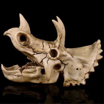 Taro Dinozaver Triceratops Lobanje Aquarium Fish Tank Morju Miniaturne Figurice Desk Decoracion Hogar Starinsko Doma Dekor Dodatki