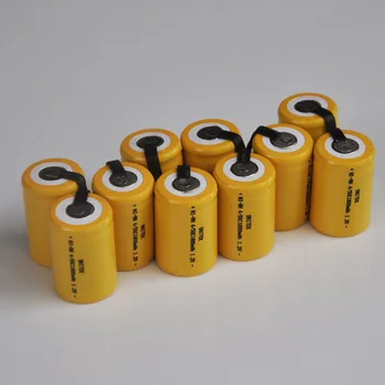 5-10PCS 1800mah 1,2 V 4/5SC baterija za ponovno polnjenje Nimh 4/5 SC celic za električni vrtalnik voznik makita bosch, dewalt orodje hitachi
