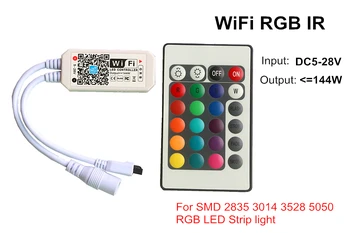 Čarobno Doma Eno Barvo / RGB / RGBW / RGB IR / RGBW IR / RGB RF / RGBW RF / 5V Pixel / 12V Pixel Bluetooth, WiFi LED Krmilnik