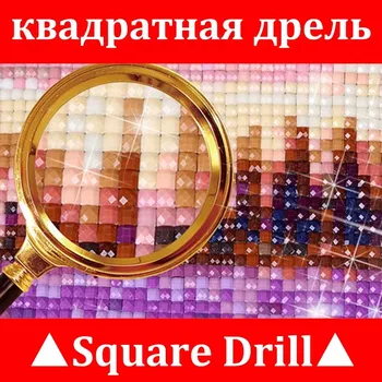 Celoten Kvadratni vaja 5D DIY Diamond vezenje Lep orel Diamond Slikarstvo Navzkrižno Šiv Nosorogovo Mozaik dekor darilo