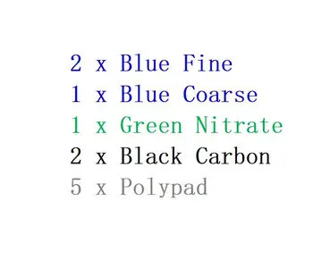 1Set Združljiv Akvarij Filter Goba za Juwel Compact / Bioflow 3.0 (2 x Fini, 1 x Grobe, 1 x Nitrata, 2 x Ogljika, 5 x Poli)