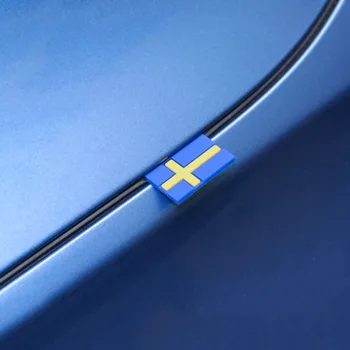10Pcs Avto 3D Nalepke Švedsko Zastavo Dekoracijo Emblem Avtomobilska Vrata, Prtljažnik spredaj mreža Za VOLVO XC40 XC60 XC90 V90 S90 S60 V60 V40