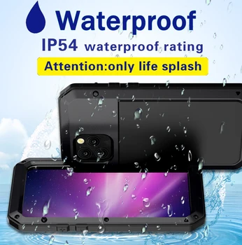 Celotno Zaščitno Luksuzni Kovinski Aluminija Anti Pada Proti Trčenju Primeru Telefon Za iPhone11 11pro 11ProMax Shockproof Kritje Primera