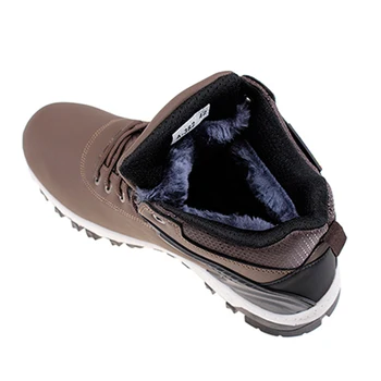 2020 Nov Modni Moški Čevlji Anti-Spravilo Usnjeni Čevlji Kratek Plišastih Sneg Škornji Moški Toplo Tekaški Športni Copati Moški Športni Copati Pozimi