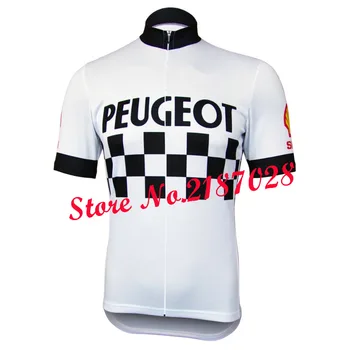 Beli Retro kolesarska majica Kratek rokav kolesarska oblačila moški kolesarski obrabe ropa ciclismo maillot Dihanje