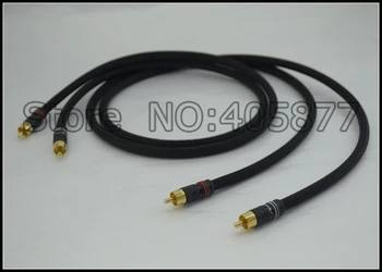Hi-End OFC bakra RCA avdio kabel 1m audio video kabel s črno jakno rca povezujejo kabel video rca kabel
