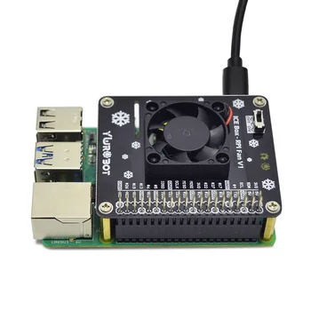 Raspberry Pi GPIO Hladilni Ventilator Širitev Odbor z LED Združljiv za Raspberry Pi 4B/3B+/3B