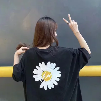 2020 Poletje Peaceminusone Visoke Kakovosti Black Print Majica s kratkimi rokavi Moški Ženske T-Shirt EL Strele Fujiwara Hirošime Vzorec T-Shirt Vrh