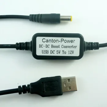 CE036 DC 5V, DA 12V USB DC 5.5*2.1 mm Kabel DC-DC Povečanje Conerter Step-up Napetostno Modul za Wifi Usmerjevalnik mobilne moč