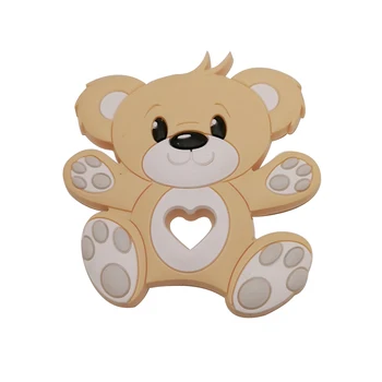 10pcs Medved Teether Začetnih Roko, Kar DIY Silikona Za Otroka Teether Začetnih BPA Free Hrane Silikona Baby Žvečljive Igrače