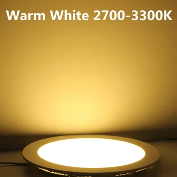 Zatemniti LED Panel Svetlobe, Krog/Kvadrat Vgradne LED Stropni Downlight 3W-25 W 110V/220V Podporo Dimmer 10pcs/veliko, DHL/Fedex, Brezplačno