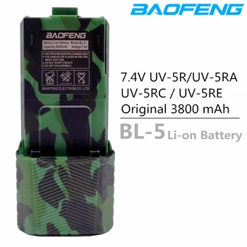 Prvotne Baofeng UV-5R 3800 mAh Povečavo BL-5 7.4 V, Baterija Li-o za Baofeng UV-5R UV5R UV-5RE Plus BF-F8+