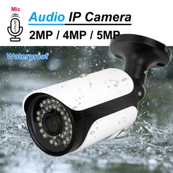 5MP fotoaparat SONY IMX335 Senor XMeye P2P Zaznavanje Gibanja H. 265 AI IP, Omrežna Kamera Onvif vgrajen v mic 2MP, 4MP 5MP Avdio IP Kamere