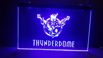 Thunderdome duh 3 velikost bar pub club 3d znaki led neon luči prijavite doma dekor obrti