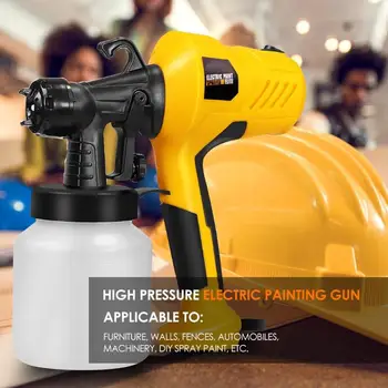 220V 400W Visoko Tlačno Sesalna Tip DIY Spray Barva Orodje Airbrush Spray Pištolo, ki se Uporablja za Pohištvo, Stroje in DIY