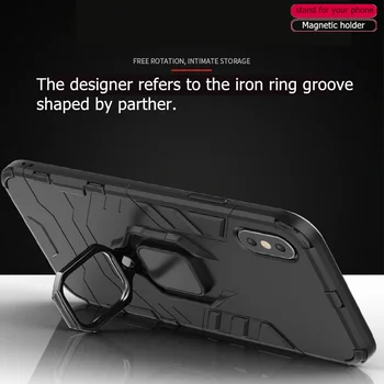 Nosilec za telefon, ki Zvoni Za Samsung Galaxy Note 9 Primeru Magnet Oklep Moda Pokrov na Za Samsung Opomba 9 Ohišje Za Samsung Opomba 9