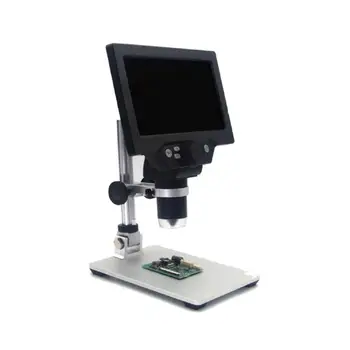 G1200 Elektronski Digitalni Mikroskop 12MP 7 Palca Velik Zaslon LCD Spajkanje Neprekinjeno Ojačanje Orodje Lupa