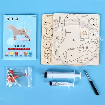 Ustvarjalne hidravlični stroji konj bat tehnologije poljudnoznanstvene Ustvarjalne DIY puzzle skupščine mehanski model igrača