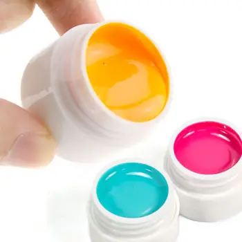 36 Lonci/Set Čisto Barvni Dekor UV Gel Color Za Nail Art Nasveti Podaljšanje Nohtov, Gel za francosko Manikuro blagovne Znamke