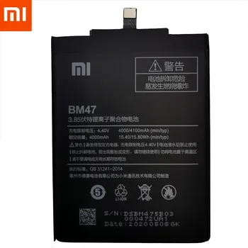 2020 Let Prvotne XiaoMi Zamenjava Baterije BM47 Visoke Kakovosti 4000 mah Za Xiaomi Redmi 3 3 3X 4X / 3Pro Z Brezplačno Orodja