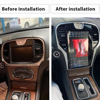 HD Navpično Avto, GPS Navigacija za-Chrysler 300C 2013 2016 2017 Android 13,3 palca Multimedijski DVD, Radio, Predvajalnik 4+64GB