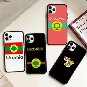 Somalijski Somaliji Gelščino Oromia Regiji Zastavo Telefon Primeru Gume za iPhone 11 pro XS MAX 8 7 6 6S Plus X 5S SE 2020 XR primeru