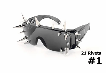 JackJad Novo Zakovice Spike Dekoracijo Wild Rock SteamPunk Sončna Očala Kul Moda Fazi Bar Party Očala Za Sonce Oculos De Sol