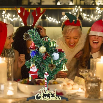30/45 cm Fuax Božično Drevo za Božič Doma, Dekoracije, naredi sam, Plastični Božič Navidad Umetno Drevo Vključujejo Okraski