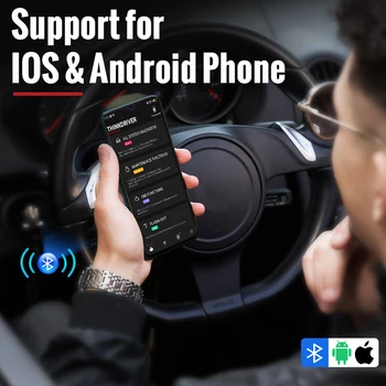 THINKCAR Bluetooth OBD2 Kodo Bralnik Thinkdriver Avtomobilske OBD 2 Avtomobila Diagnostično Orodje za iOS Android Avto Optičnega Automotriz ODB2