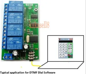 4 CH DTMF MT8870 Audio Dekoder Pametni Dom Krmilnik Glas Mobilni Telefon Daljinski upravljalnik swicth modul