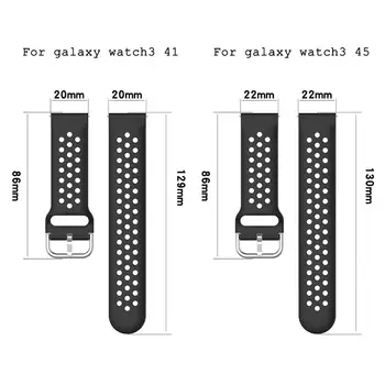 Zamenjava Watch Band Za Samsung Galaxy Watch 3 41/45 mm Trak Za Galaxy Watch Acitve 3 Zapestnica 20/22 Univerzalni Silikon Zanke