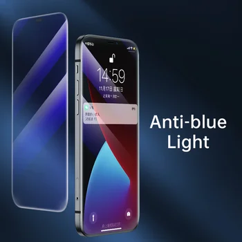 Benks Kaljeno Steklo Film Za iPhone 12 mini Pro Max Polno Zajetje Rimless HD Pregleden Eksplozije Anti Blue Ray Zaščitnik