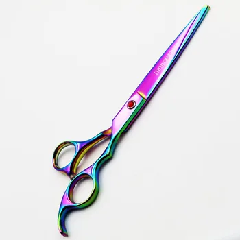 ČRNI VITEZ Professional 7 palčni las škarje Barber Frizerske škarje za Rezanje pet škarje multicolor slog