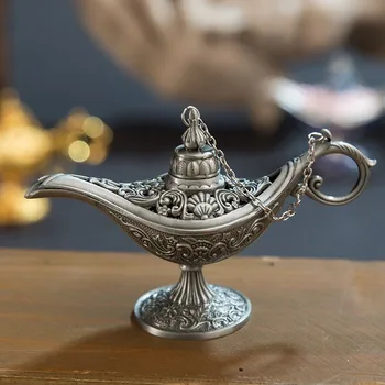 Kovinski kadila gorilniki aladdin čarobno svetilko klasičnih kovinskih obrti, ki želijo lučka aromaterapija peči doma ustvarjalno dekoracijo daril