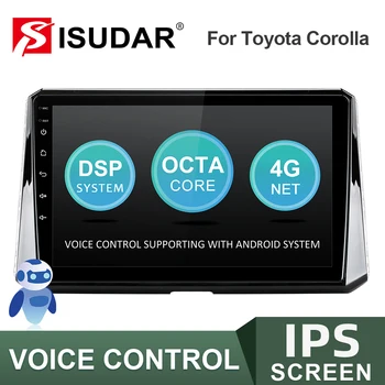 ISUDAR Avto IPS Radio Za Toyota Corolla 2018 2019 Android Autoradio Večpredstavnostna GPS DVR Kamera Glasovni Nadzor USB ne 2 din V57S