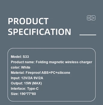 Magnetni Magsfing Brezžični Duo Polnilnik Za iPhone 12 /Pro/Pro Max/Mini 15W Magnetni MagSave Hiter Brezžični Polnilec S Kabel