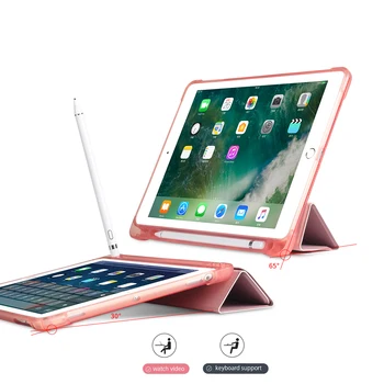 ZAIWJ TPU Svinčnik s Stojalom za iPad z 9.7 10.2-inch kritje Pro 10.5 