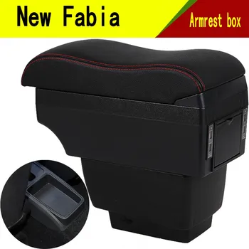 Za Nova Fabia armrest polje centralno Shranjevanje vsebine Shrambe skoda Fabia 3 armrest polje s skodelico imetnika pepelnik USB