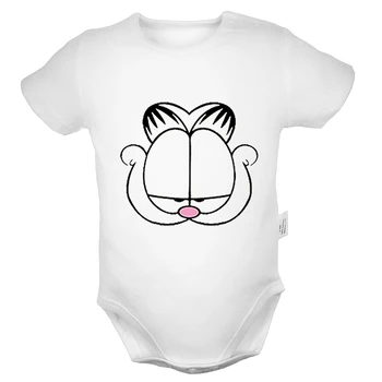Raca Božič klobuki Garfield Design Newborn Baby Fantje, Dekleta Obleke Jumpsuit Tiskanja Dojenčka Obleka, Obleke