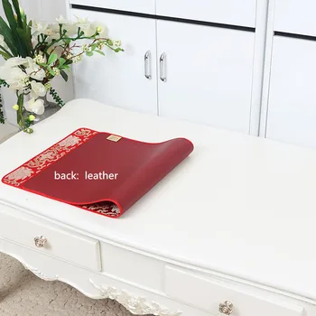 Nepremočljiva Home Office Tabela Mat Laptop Podloge Za Miško Usnje Študent Desk Pad Dekorativni Kitajske Svile Saten Majhen Namizni Tekač